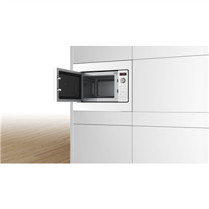 Bosch seeria 2, 20 L, 800 W, valge - Integreeritav mikrolaineahi