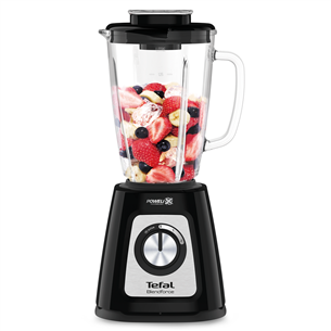 Tefal Blendforce 2 Glass, 800 W, 1.25 L, must - Blender + jahvataja ja hakkija