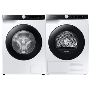 Samsung, 8 kg + 8 kg - Washing Machine + Clothes Dryer WW80T534+DV80T5220