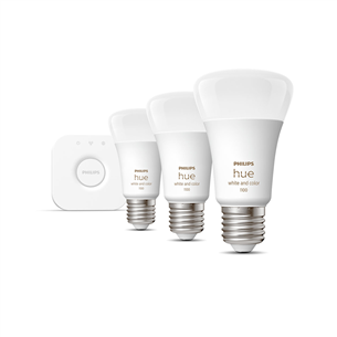 Philips Hue White and Color Ambiance, E27, 3 шт., цветной - Стартовый комплект умных ламп