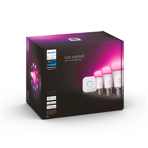 Philips Hue White and Color Ambiance, E27, 3 pcs, color - Smart Lights Starter Pack