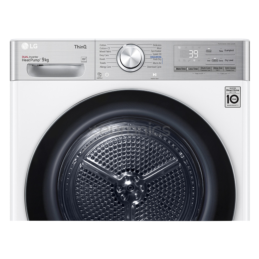 LG, 9 kg, sügavus 61,5 cm - Pesukuivati