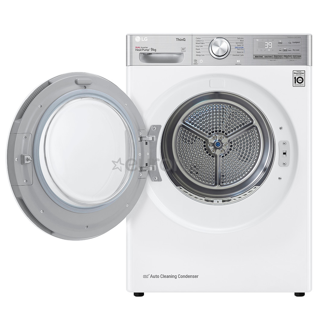 LG, 9 kg, sügavus 61,5 cm - Pesukuivati