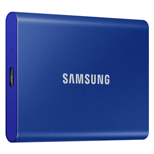 Samsung T7, 2 ТБ, USB 3.2, синий - Внешний накопитель SSD