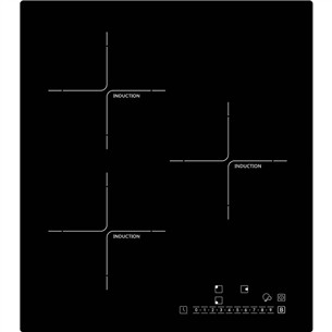 Schlosser, width 45 cm, frameless, black - Built-in Induction Hob