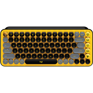 Logitech POP Keys Wireless Mechanical Emoji, RUS, blast yellow - Wireless keyboard 920-010716