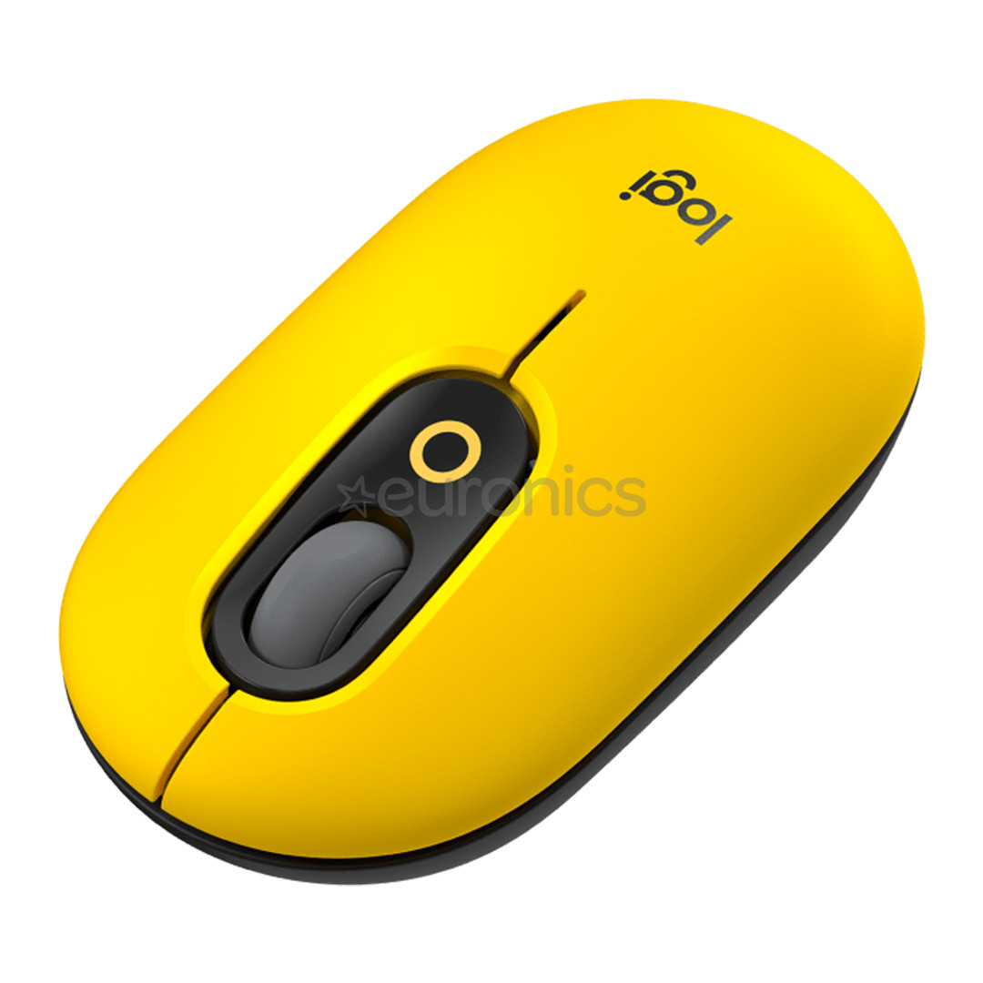 Logitech POP Mouse, Blast, желтый - Беспроводная оптическая мышь
