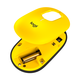 Logitech POP Mouse, Blast, yellow - Wireless Optical Mouse