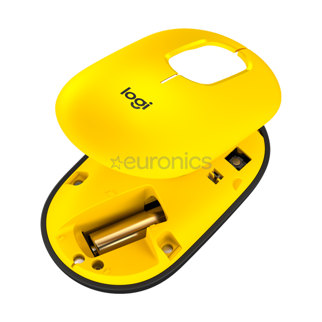 Logitech POP Mouse, Blast, желтый - Беспроводная оптическая мышь