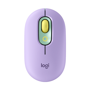 Logitech POP Mouse, vaikne, Daydream, lilla - Juhtmevaba optiline hiir
