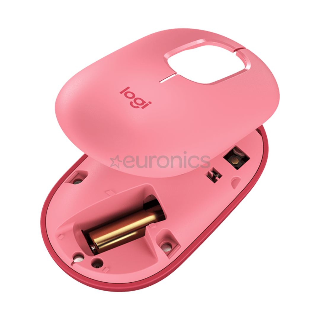 Logitech POP Mouse, Heartbreaker, pink - Wireless Optical Mouse