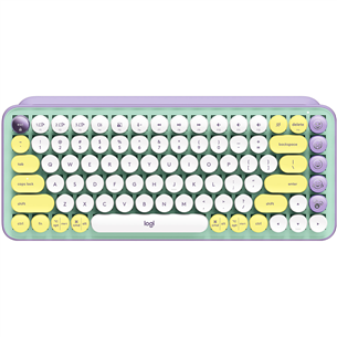 Logitech POP Keys Emoji Brown Tactile, SWE, roheline/valge - Mehaaniline klaviatuur