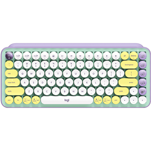 Logitech POP Keys Wireless Mechanical Emoji, RUS, daydream lilac - Wireless keyboard 920-010717