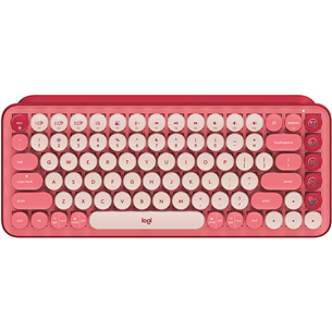 Logitech POP Keys Emoji Brown Tactile, SWE, pink - Mechanical Keyboard