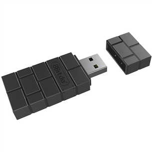 8BitDo USB Wireless Adapter 2, must - Juhtmevaba juhtpuldi adapter