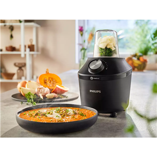 Philips 3000 Series, 600 W, 1.25 L, must - Blender + Spordipudel