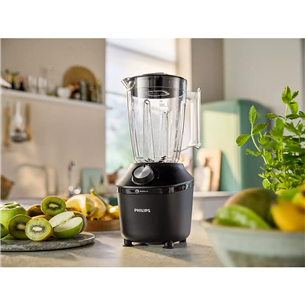 Philips 3000 Series, 600 W, 1.25 L, must - Blender + Spordipudel