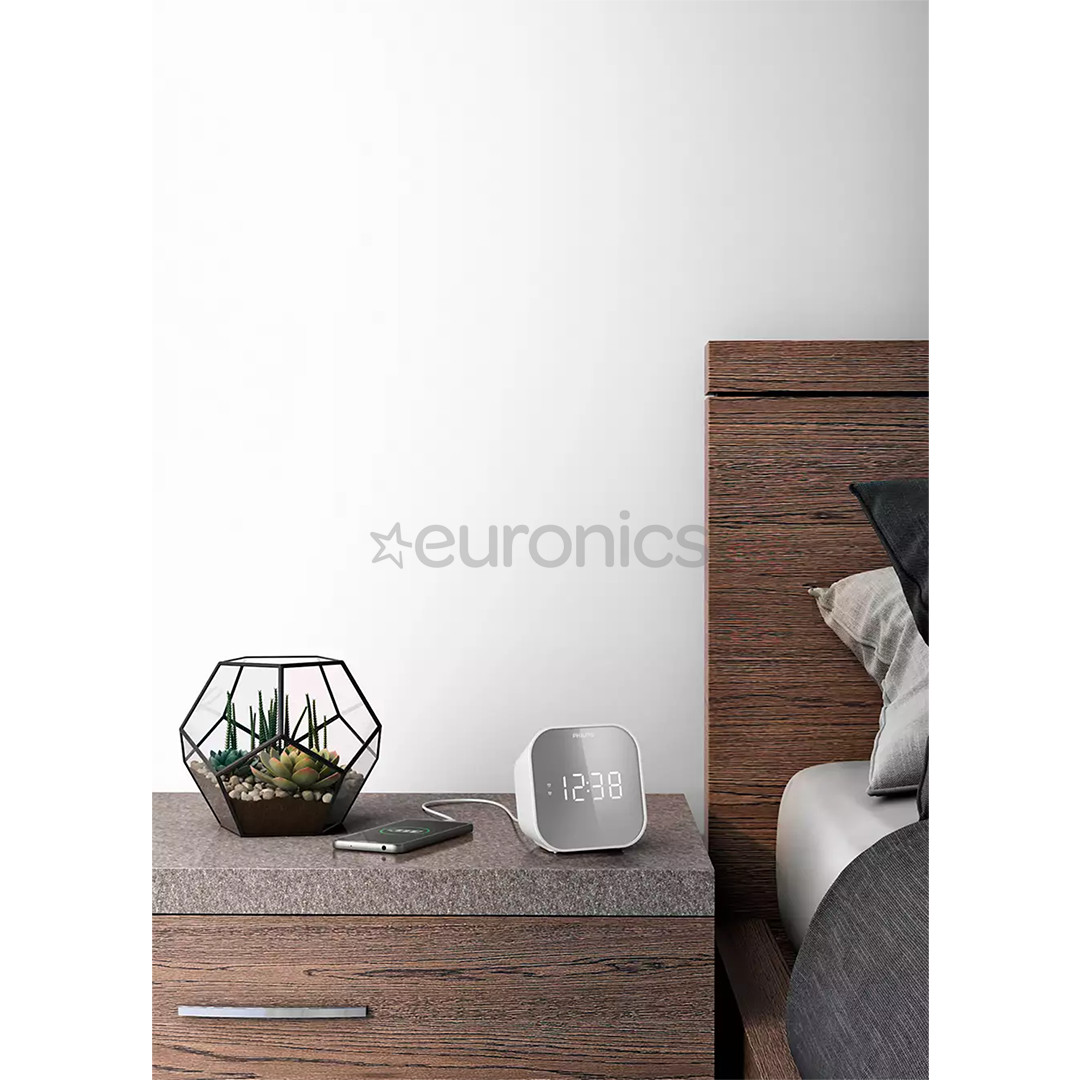 Philips TAR4406/12, FM, USB, белый - Радиочасы