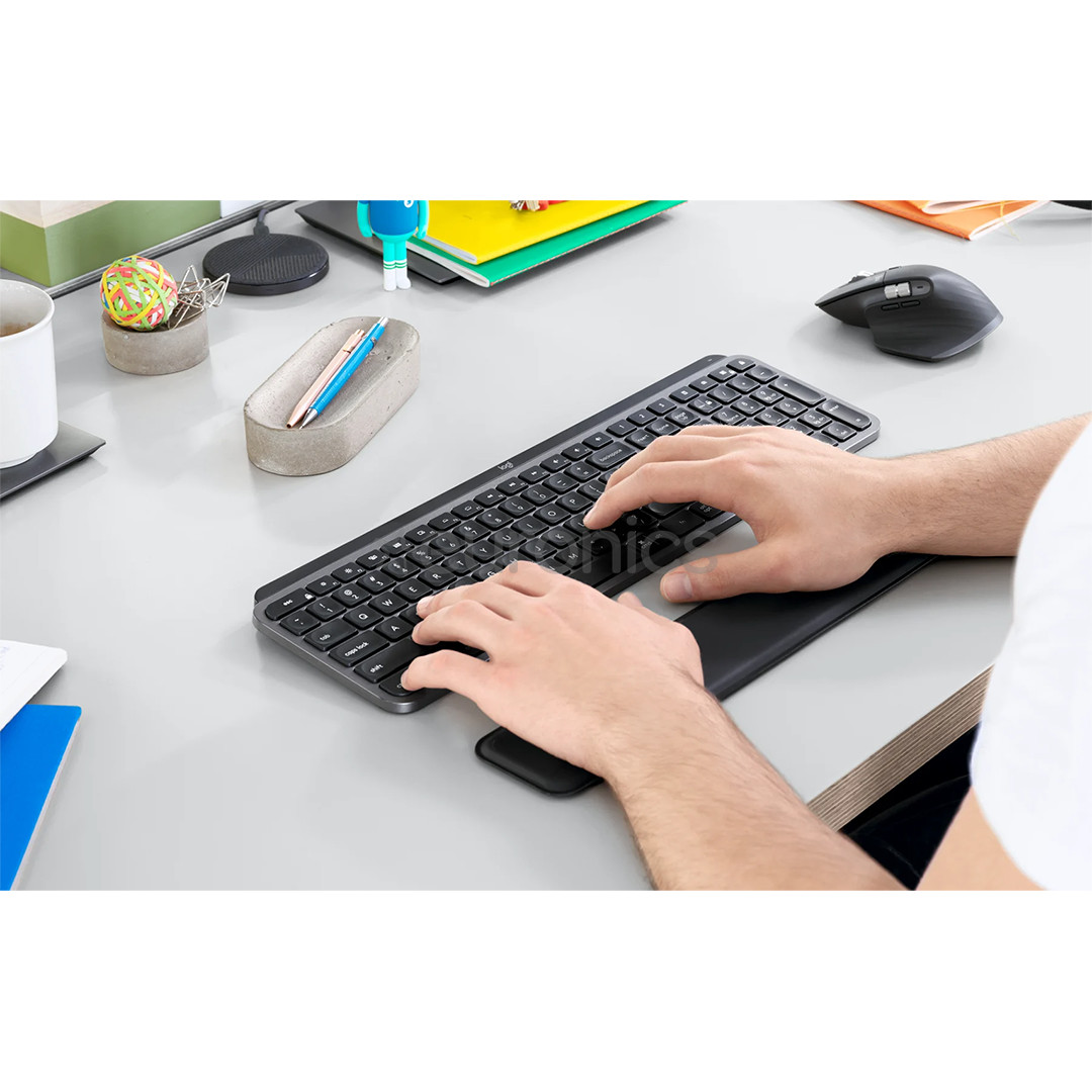 Logitech MX Keys Plus, SWE, must - Juhtmevaba klaviatuur