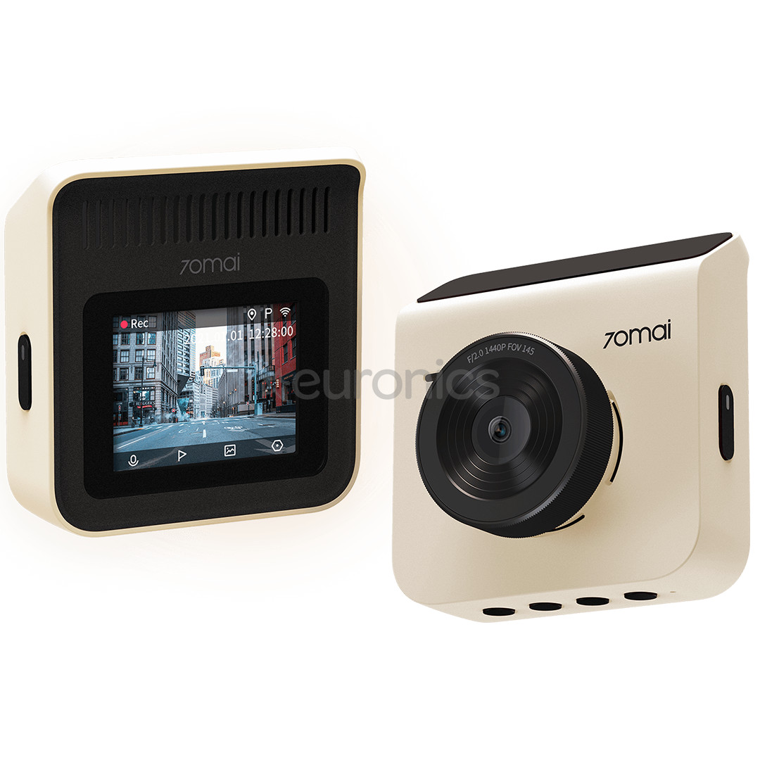 70mai Dash Cam A400, 1440P, WiFi, beige - Dash camera