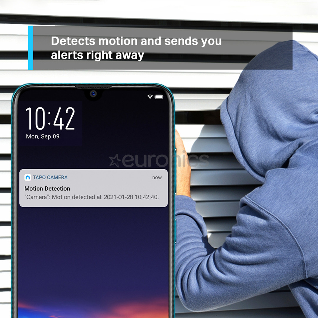 TP-Link Tapo C210, 3 Mpx, WiFi, öörežiim, valge - Valvekaamera