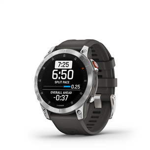 Garmin EPIX 2, slate / black silicone band - Sports watch