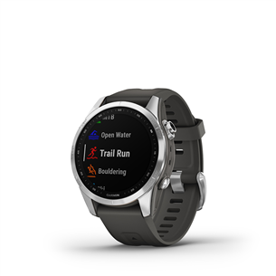 Garmin fenix 7S, 42 mm, hõbedane / hall rihm - Spordikell