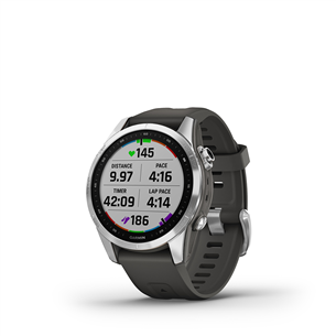 Garmin fenix 7S, 42 mm, hõbedane / hall rihm - Spordikell