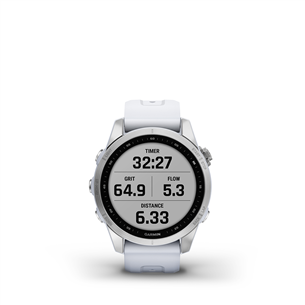 Garmin fenix 7S, 42 mm, silver / whitestone band - Sports watch