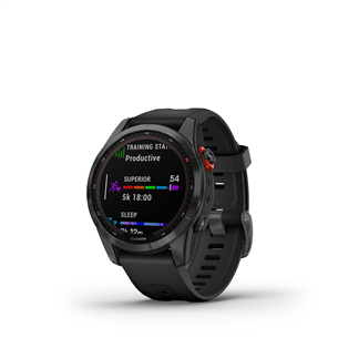 Garmin fenix 7S Solar, 42 mm, tumehall / must rihm - Spordikell