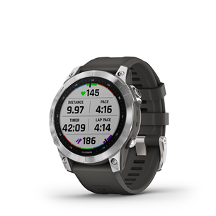 Garmin fenix 7, 47 mm, hõbedane / hall rihm - Spordikell