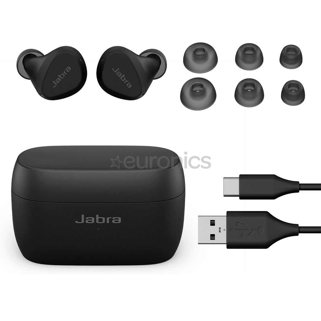 Jabra Elite 4 Active, черный - Полностью беспроводные спортивные наушники