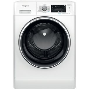 Whirlpool, 9 кг, глубина 63 см, белый - Отдельностоящая стиральная машина FFD9458BCV