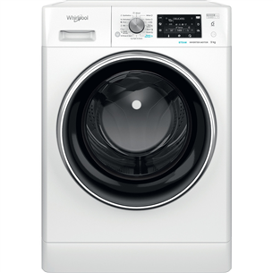 Whirlpool, 9 кг, глубина 63 см, белый - Отдельностоящая стиральная машина