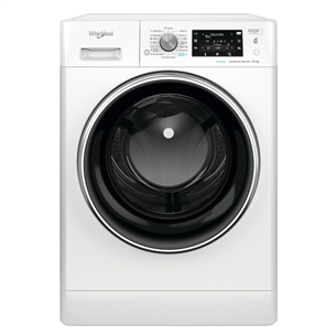 Whirlpool, 10 kg, depth 60.5 cm, 1400 rpm, white - Front Load Washing Machine FFD10469BCV