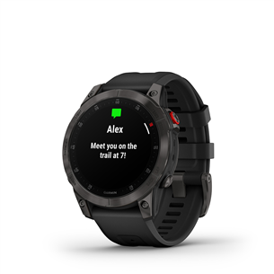 Garmin EPIX 2 Sapphire, black titanium / black band - Sports watch