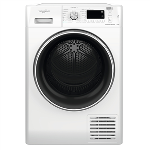 Whirlpool, 9 kg, depth 64,9 cm, white - Clothes dryer FFTM119X3BXY