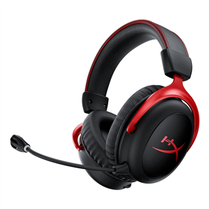 HyperX Cloud II Wireless, must/punane - Juhtmevaba peakomplekt