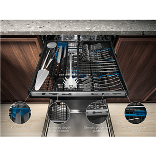 Electrolux 700 MaxiFlex, 15 комплектов посуды - Интегрируемая посудомоечная машина