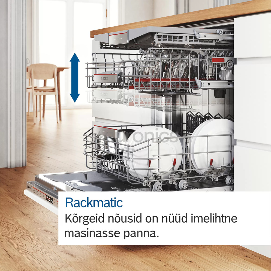 Bosch seeria 6, EfficientDry, Silence Pro, 14 nõudekomplekti - Integreeritav nõudepesumasin