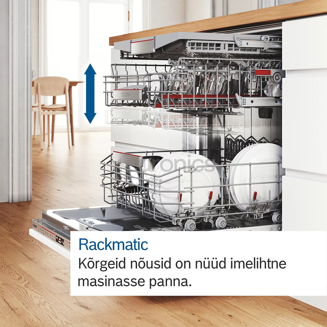 Bosch seeria 6, EfficientDry, Silence Pro, 14 nõudekomplekti - Integreeritav nõudepesumasin