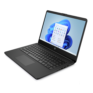 HP Laptop 14s-fq1035no, FHD, Ryzen 5, 16GB, 512GB, must - Sülearvuti