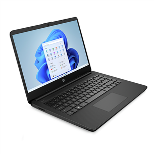 HP Laptop 14s-fq1035no, FHD, Ryzen 5, 16GB, 512GB, must - Sülearvuti