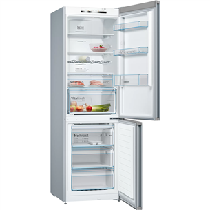 Bosch NoFrost, 326 L, stainless steel - Refrigerator