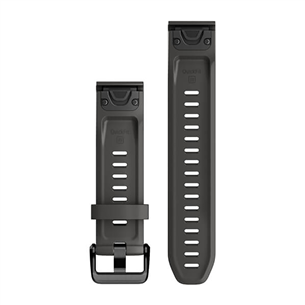 Garmin fenix 7S, 20mm, QuickFit, graphite silicone - Replacement band