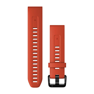 Garmin fenix 7S, 20 мм, QuickFit, ярко-красный силикон - Сменный ремешок