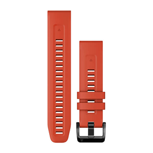 Garmin fenix 7, 22 мм, QuickFit, ярко-красный силикон - Сменный ремешок