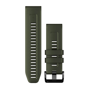 Garmin fenix 7X, 26mm, QuickFit, болотно-зеленый силикон - Сменный ремешок 010-13117-03