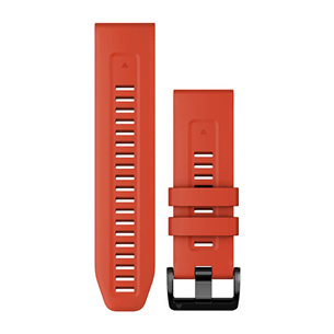 Garmin fenix 7X, 26 мм, QuickFit, ярко-красный силикон - Сменный ремешок