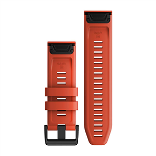 Garmin fenix 7X, 26 мм, QuickFit, ярко-красный силикон - Сменный ремешок